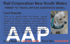 assistance animal permit